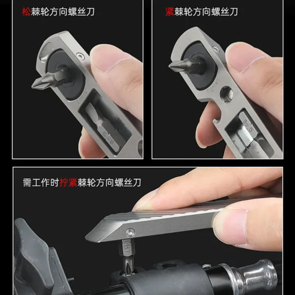 Titanium Alloy Crowbar EDC Multifunction Tool - Image 4