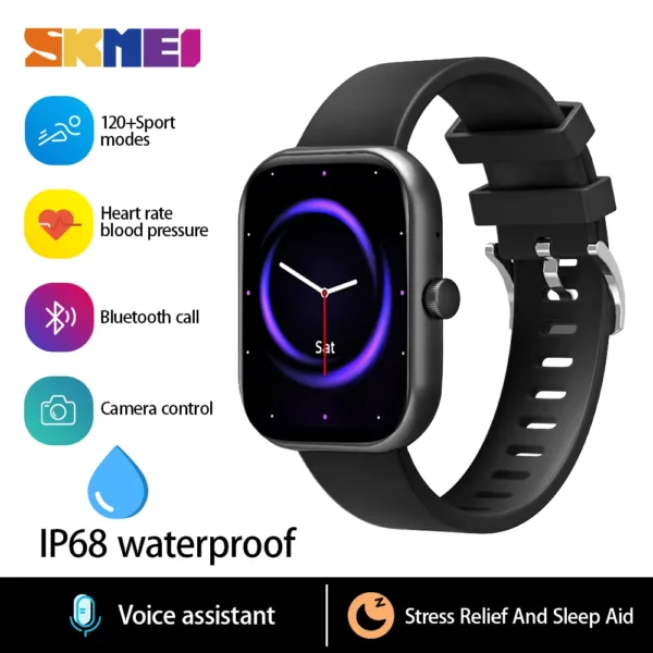 SKMEI P68 Waterproof Smartwatch with Heart Rate Monitor