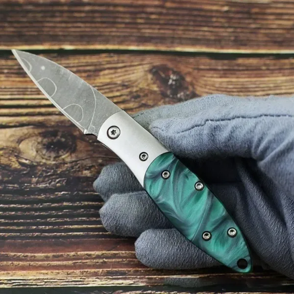 Outdoor Folding Knife with Resin Handle - Image 8