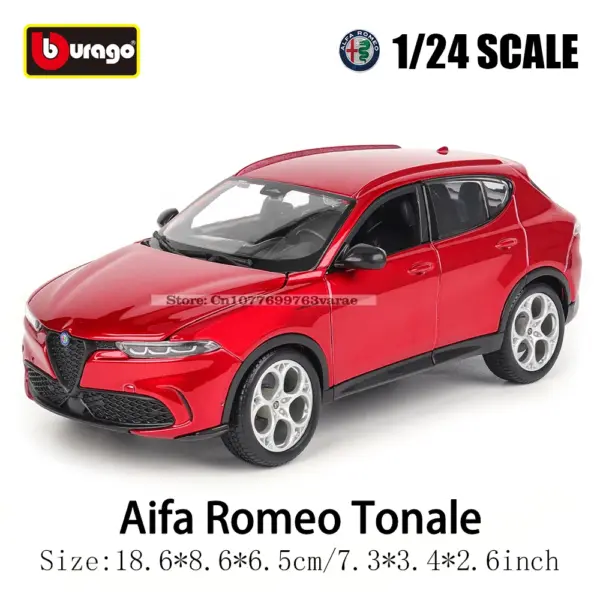 Bburago 1:24 Alfa Romeo Giulia Diecast Model - Image 9