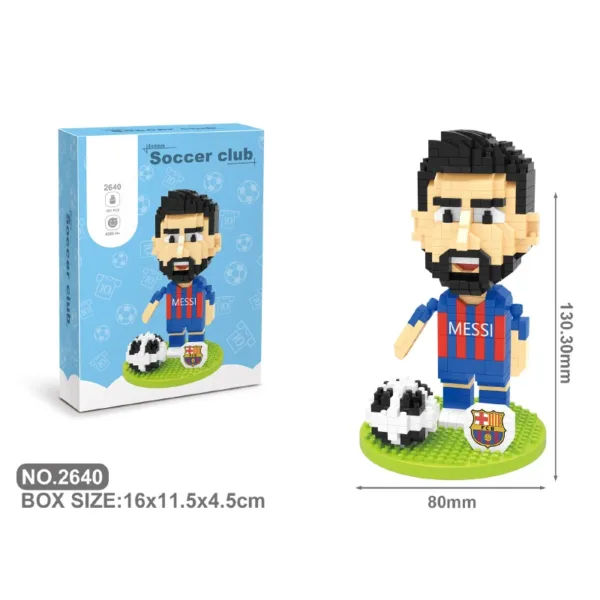 Football Player Mini Figures Building Blocks Set - Image 11