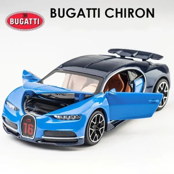 1:32 Bugatti Chiron Alloy Car Model Toy - Image 7