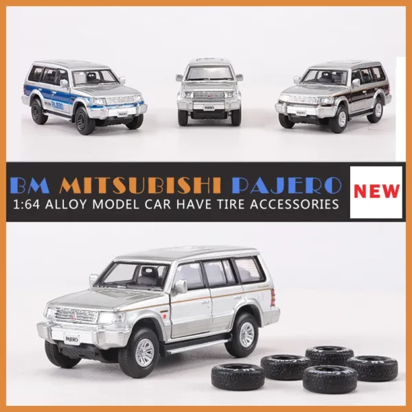 Diecast 1:64 Metal Pajero Super Exceed Model - Image 2