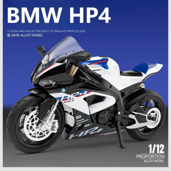 1:12 BMW HP4 Motorcycle Alloy Model Toy