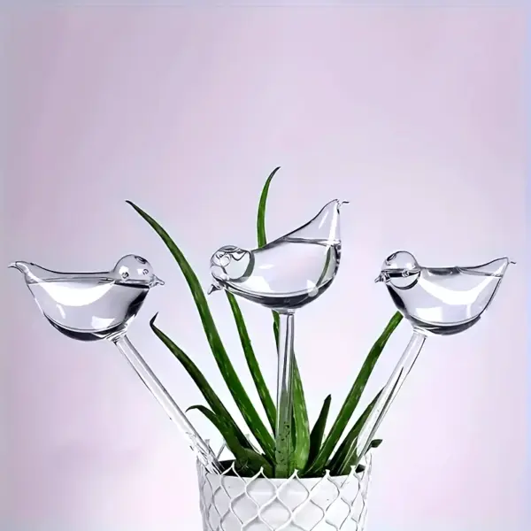 2pc Bird-Shaped Self-Watering Garden Stakes