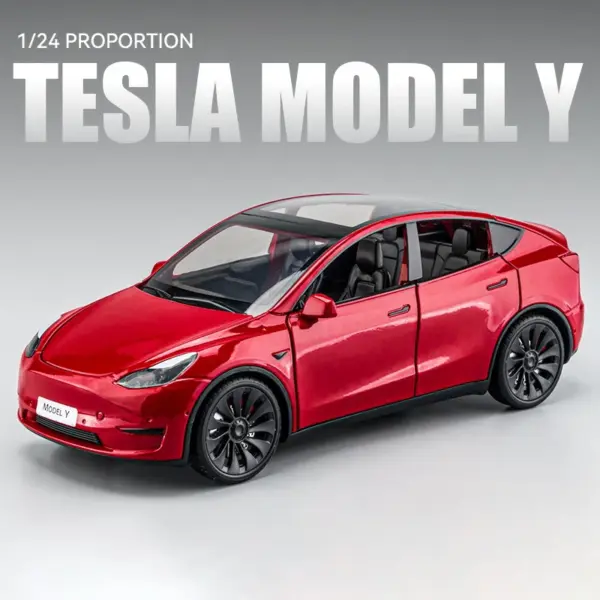 1:24 Alloy Model X Model 3 Model Y Car - Image 25