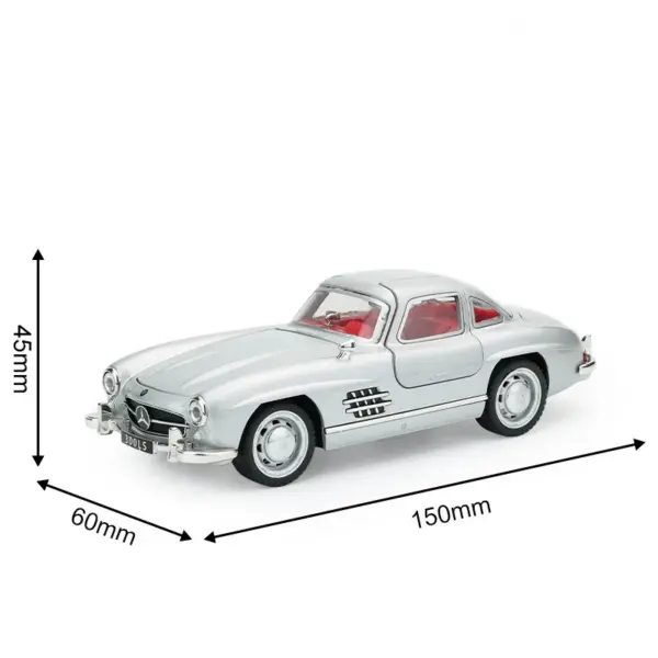 1:32 Metal Alloy Benz 300SL Diecast Model - Image 7