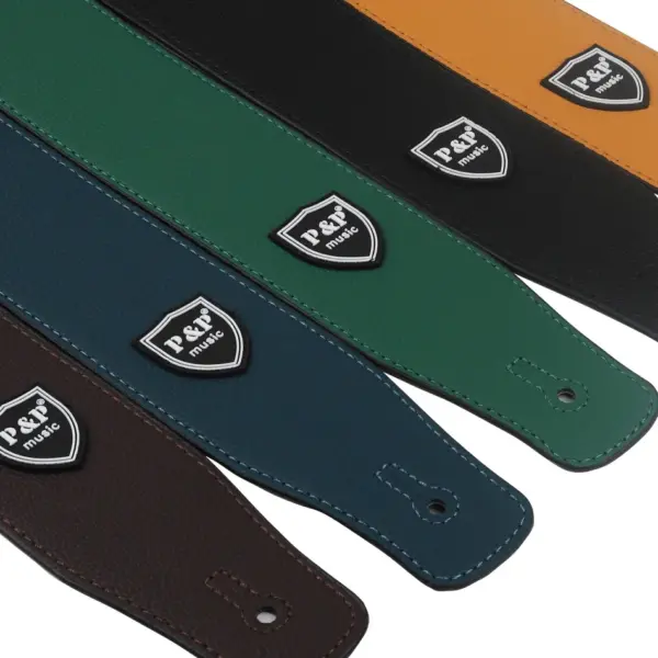 Adjustable 2.5 Inch PU Leather Guitar Strap - Image 3