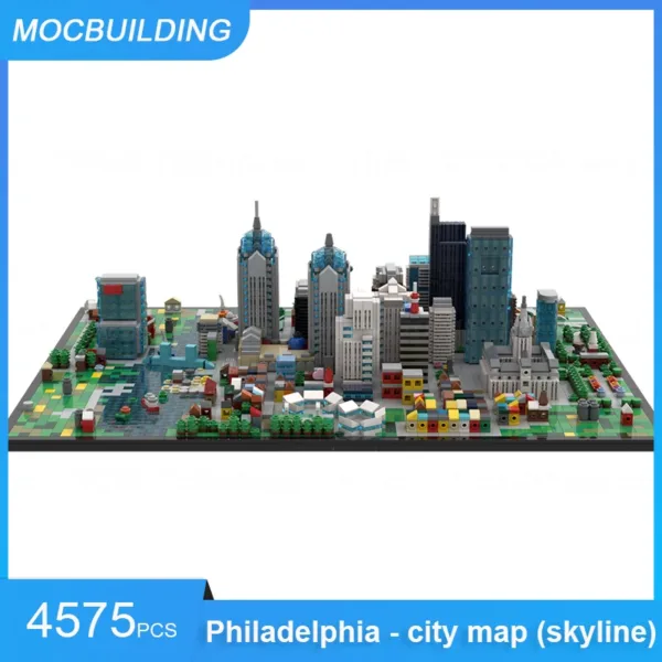 Philadelphia Skyline MOC Building Blocks Set