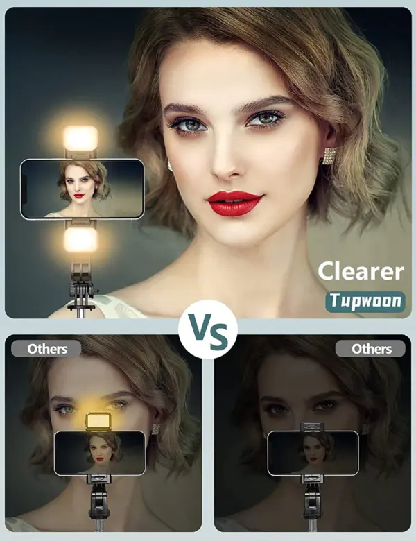 Extended Bluetooth Selfie Stick with Tripod Light - Image 6