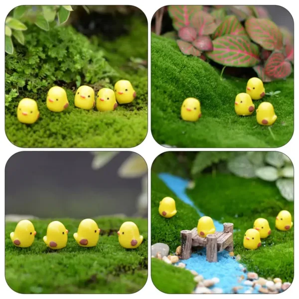 50pcs Mini Resin Chicken Figurines for Decor - Image 3