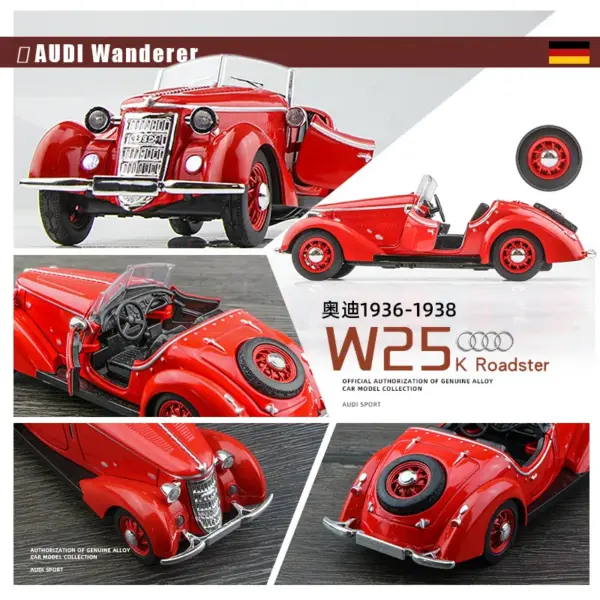 1:32 AUDI WANDERER W25K Diecast Car Model - Image 5