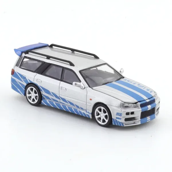 Nissan Stagea R34 1:64 Diecast Model Car - Image 3