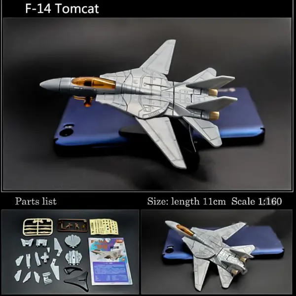 1/160 Scale F-14A Fighter Jet Model Kit - Image 2