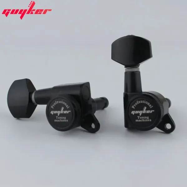 GUYKER Black Locking Guitar Tuners Set - Image 5