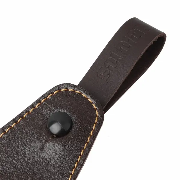 Leather Guitar Neck Strap for Headstock Use - Image 4