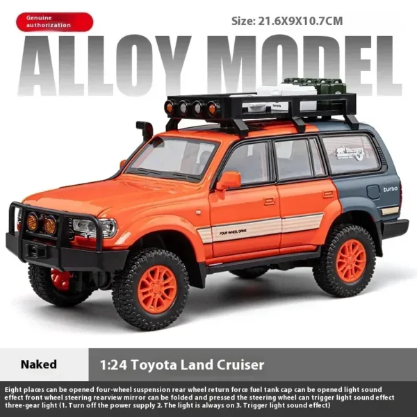 1:24 Toyota Land Cruiser LC80 Diecast Model - Image 10