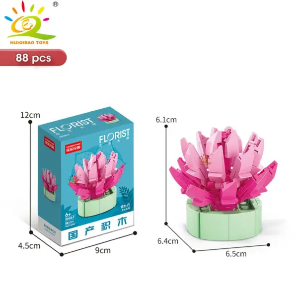 DIY Flower Succulent Building Blocks Set - Image 22