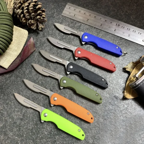 Mini Folding Knife with 10 Replaceable Blades - Image 5