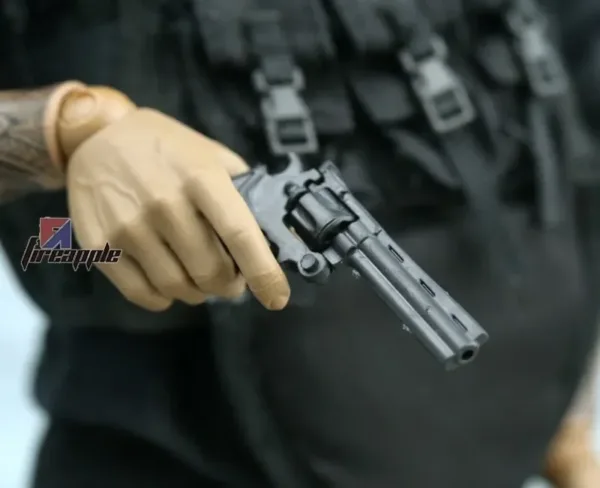 1:6 Scale Black Revolver Model for Action Figures - Image 6