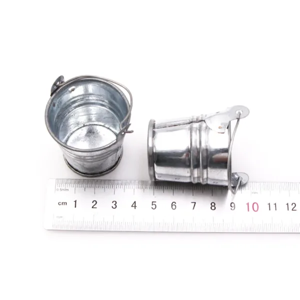 Mini Metal Bucket Toy Doll Food Accessory - Image 5