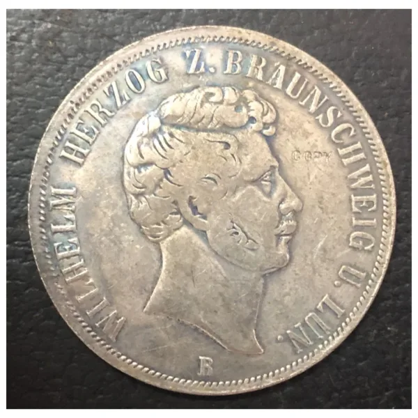 1854 German States 2 Thaler Replica Coin - Image 2