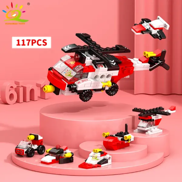 6in1 Police Truck Building Blocks Set - Image 19