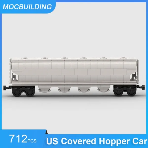 US Covered Hopper Car Building Blocks Set - Image 2