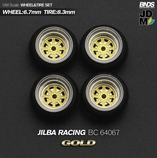 1/64 Scale Alloy Wheel and Tire Set 4pcs - Image 28