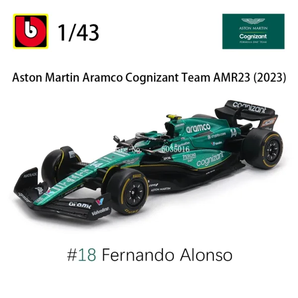 Bburago 1:43 Mercedes-AMG F1 Diecast Model - Image 27