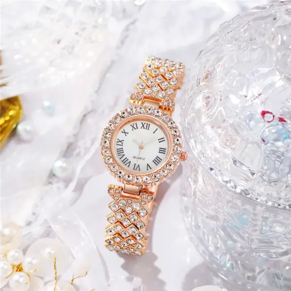 2PCS Women's Quartz Watch and Bracelet Set - Image 5