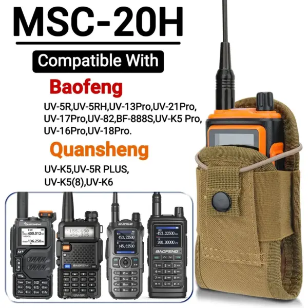 Tactical Walkie Talkie Pouch for Baofeng & TYT