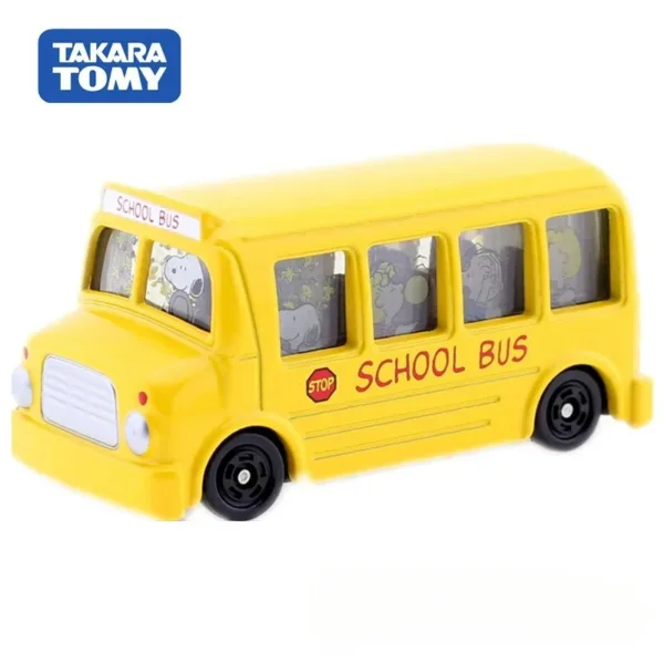 Snoopy School Bus Diecast Model Toy 1:64 - Image 2