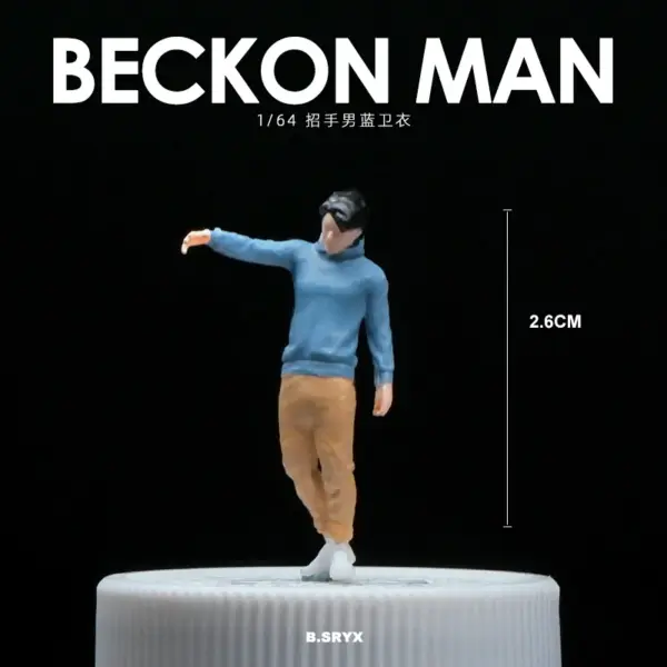 1/64 Scale Miniature Male Figurine Model - Image 2