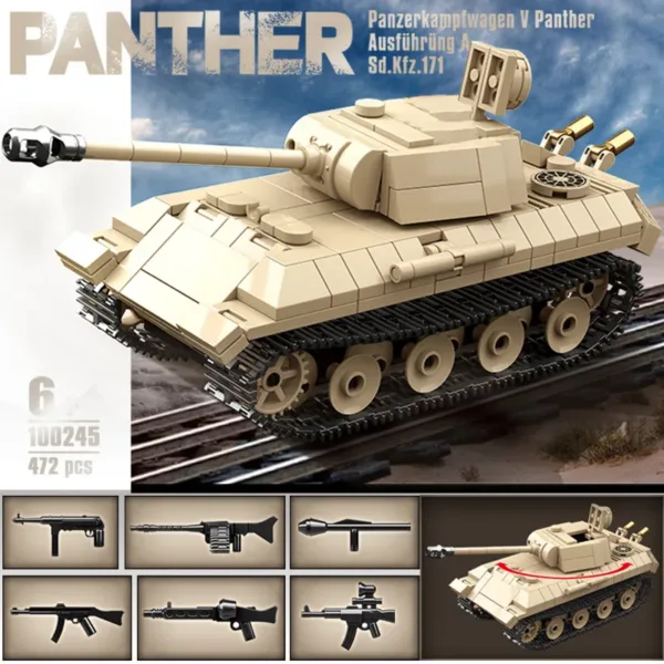 World War II Tank Building Blocks Model Set - Image 9