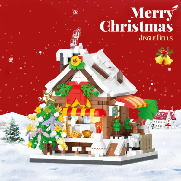 Christmas House Mini Building Blocks Set - Image 5