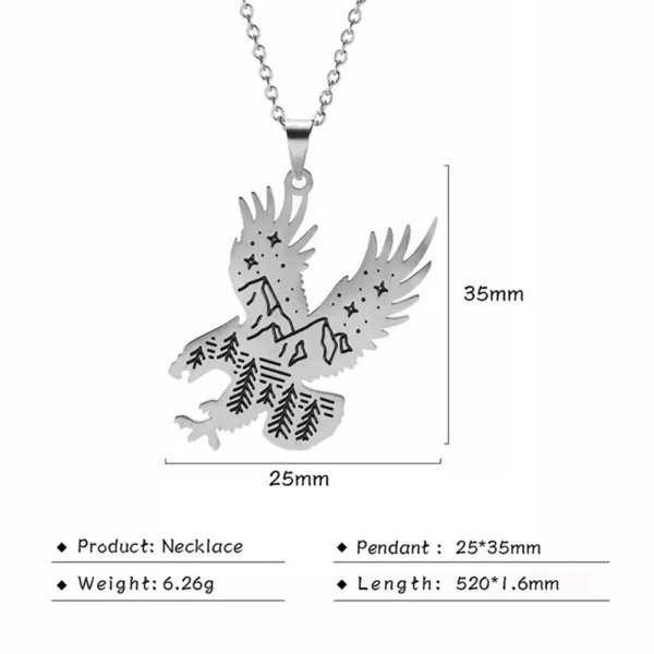 Stainless Steel Animal Pendant Necklace - Image 21