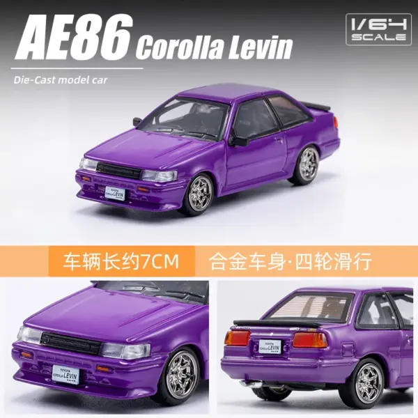 DCT 1:64 AE86 Diecast Model Car - Image 3