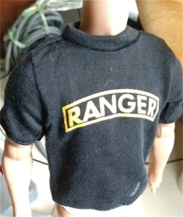 1/6 Scale Black T-shirt for 12 Inch Figures - Image 4