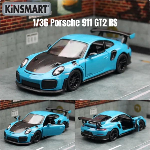 1/36 Porsche 911 GT3 RS Diecast Model Car - Image 8