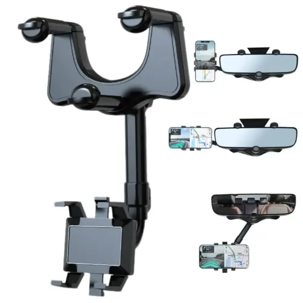 Universal Rearview Mirror Phone Holder for Car