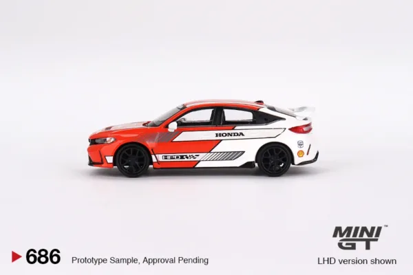 Honda Civic Type R 2023 1:64 Diecast Model - Image 4