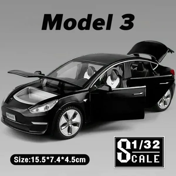 1:32 Tesla Model X, 3, S Diecast Car Set - Image 13