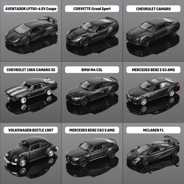 1:36 Scale Alloy Car Model Set - Image 3