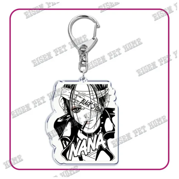 Nana Anime Keychain with Black Stones Pendant - Image 33