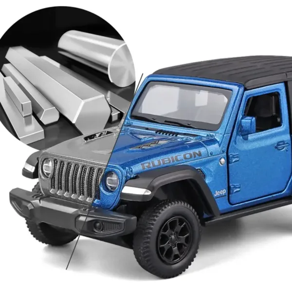 1/36 Jeep Wrangler Rubicon Diecast Model Car - Image 5