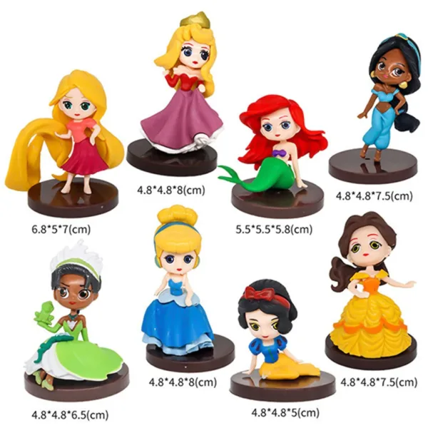 8pcs Disney Princess Action Figures Set - Image 2