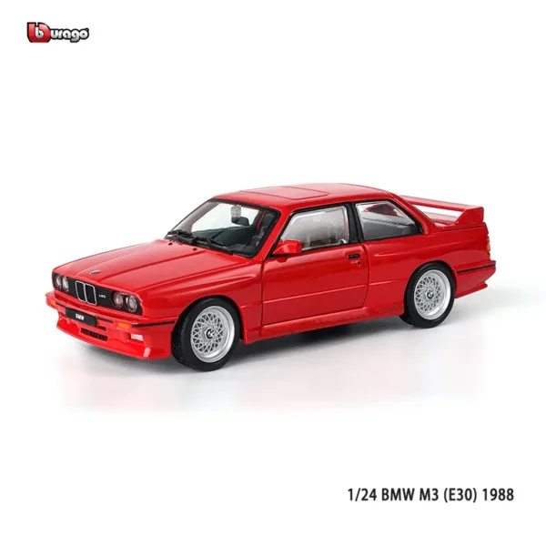 BMW M3 E30 1988 1:24 Diecast Model Car - Image 8