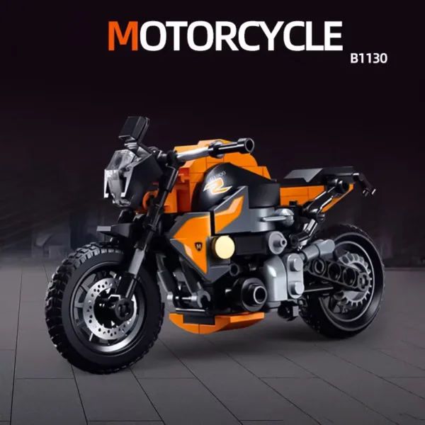 Motorcycle Toy Puzzle Building Blocks Set - Image 3