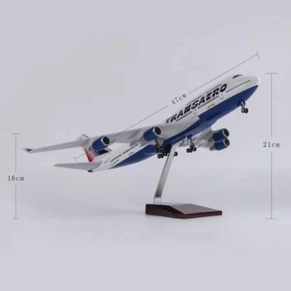 Transaero B747 Airplane Model Toy 1/150 Scale - Image 8